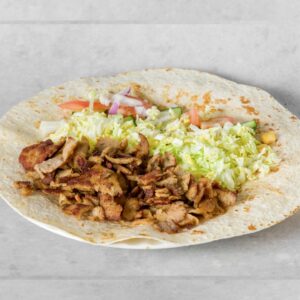 Døner kebab meny i rull/pita