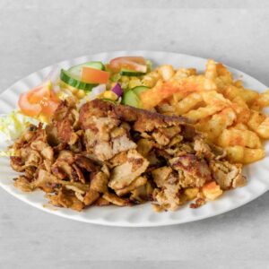 Døner kebab tallerken