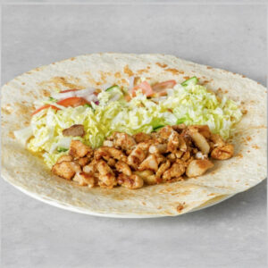 Kyllingkebab meny i rull/pita